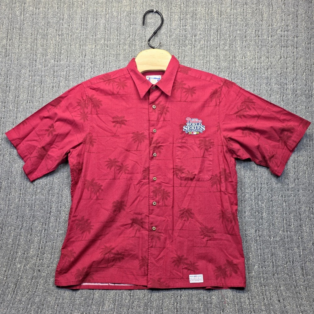 Philadelphia Phillies 2008 World Series Reyn Spooner Hawaiian Shirt Mens‎ XL MLB